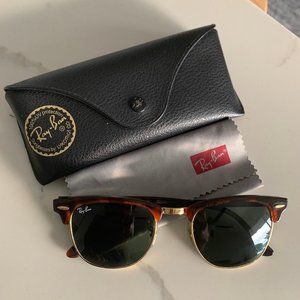 Women's Ray Ban Clubmaster Classics (Tortoise)